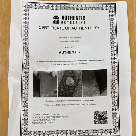 Louis Vuitton Portefeiulle Eugenie Brown Monogram Wallet w/COA, Dust Bag & Box - Picture 12 of 13